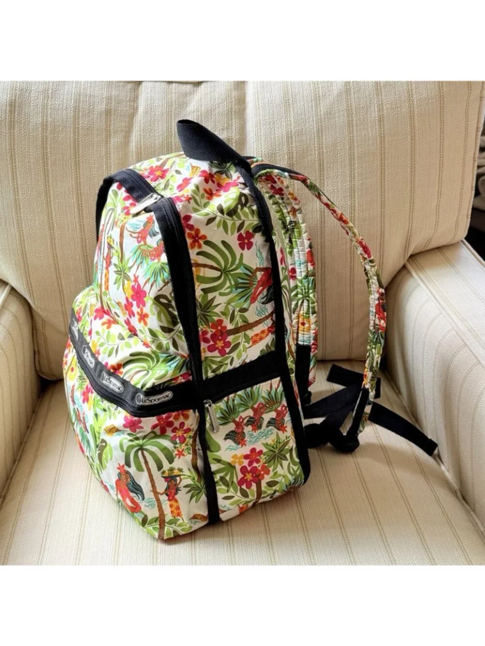 LeSportsac Backpack Sweet Wahine Hawaii Exclusive Limited Edition Hula Girl